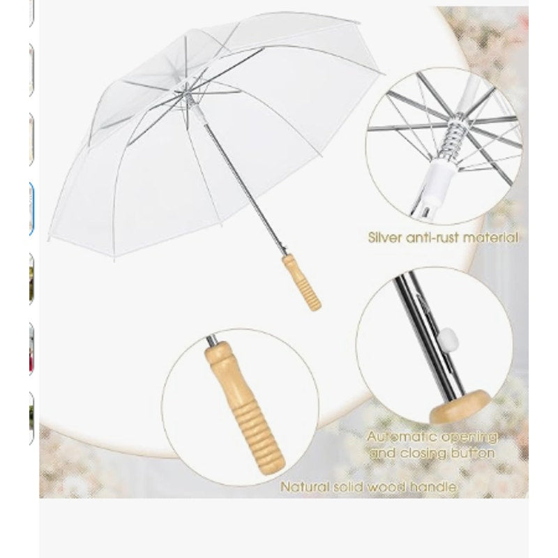 Aodaer Wedding Umbrella Bulk with Foldable Storage Box Auto Open Foldable Umbrellas Windproof