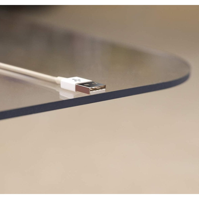 Crystal Clear 1/5" Thick 47" x 40" Heavy Duty Hard Chair Mat, Can be Used on Carpet or Hard Floor
