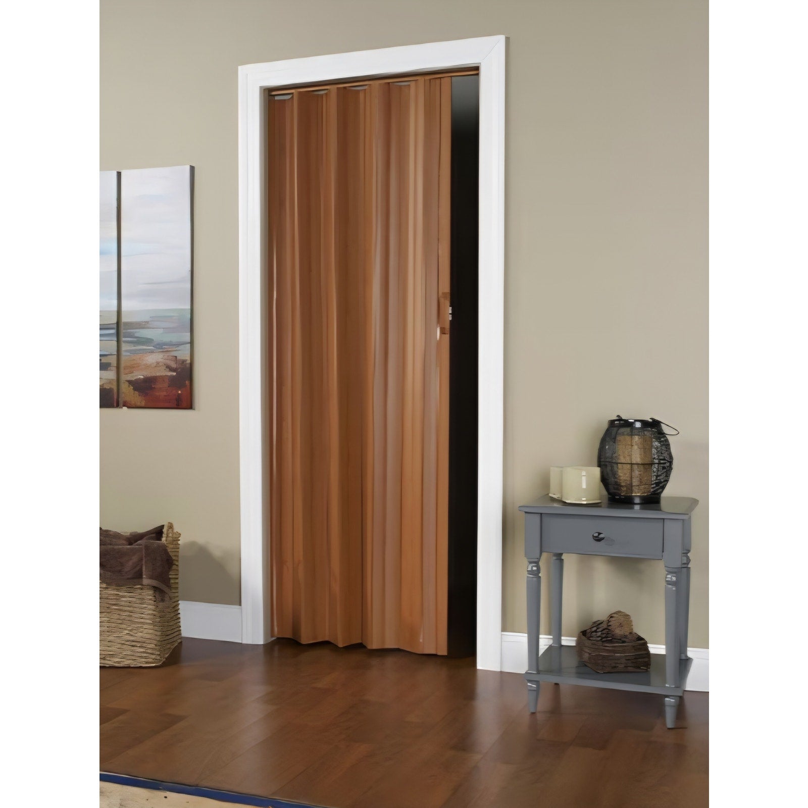LTL Home Products VS3280F Via Accordion Folding Door, 24-36" x 80", Fruitwood