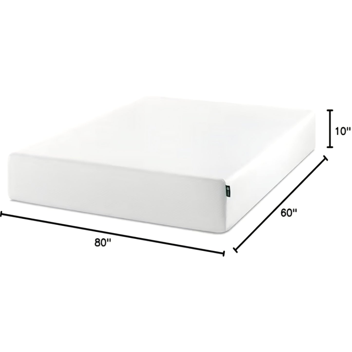 ZINUS 10 Inch Queen Green Tea Memory Foam Mattress [New Version]