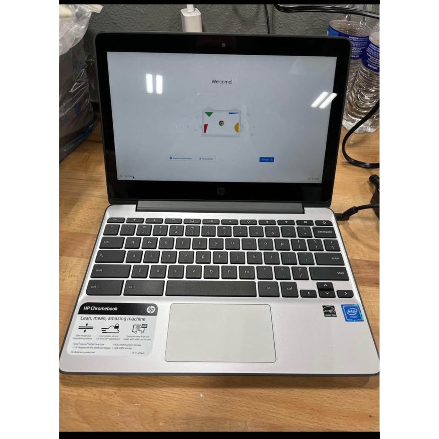 HP Chromebook Plus 14 Inch Touchscreen Laptop Full HD IPS Intel Core i3-N305 8GB LPDDR5 RAM 256GB UF