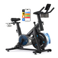 Merach Exercise Bike, Magnetic Friction Stationary Bike with Brake Pad and Exclusive App,