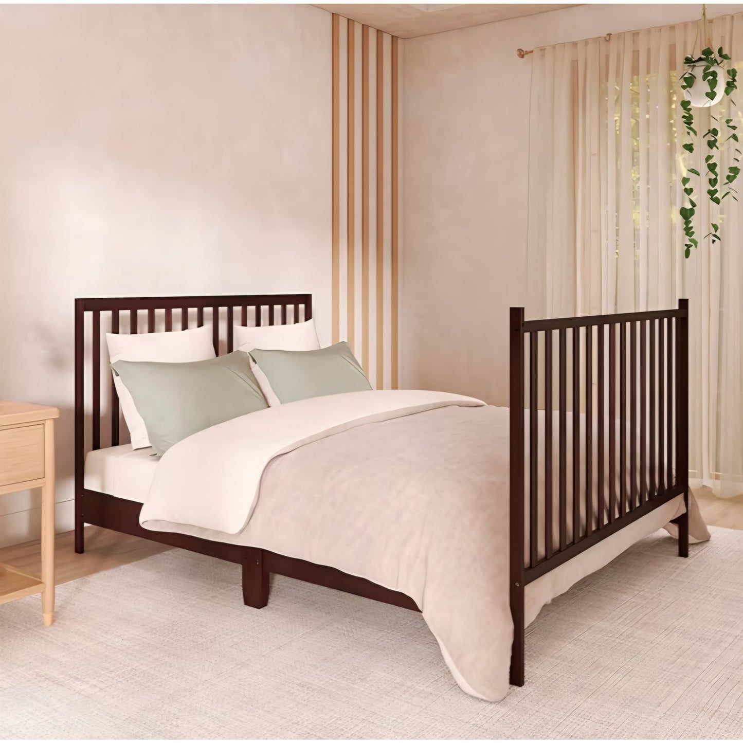 Dream On Me Synergy 5-in-1 Convertible Full-Size Baby Crib with Toddler