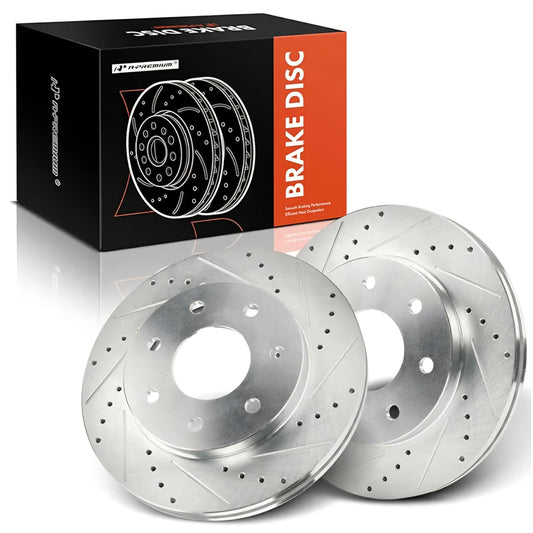 Brake Rotors Compatible with Select Ford and Lincoln Models - F-150 F150 2004-2008, Mark LT 2006
