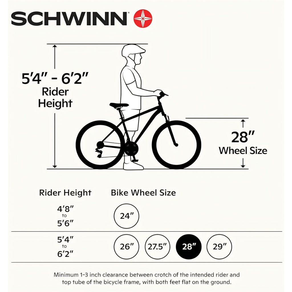 Schwinn Volare 1300 Road Bike, 700c Mens and Womens Bike, 14-Speed
