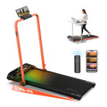 Lysole Folding Walking Pad Treadmill with Vibration&Incline,4-in-1 Under Desk