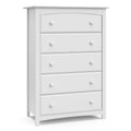 Storkcraft Kenton 5 Drawer Dresser, White