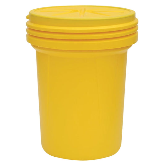 High-Density-Polyethylene Construction, Open Head Lab Pack Drum, Screw-On Lid