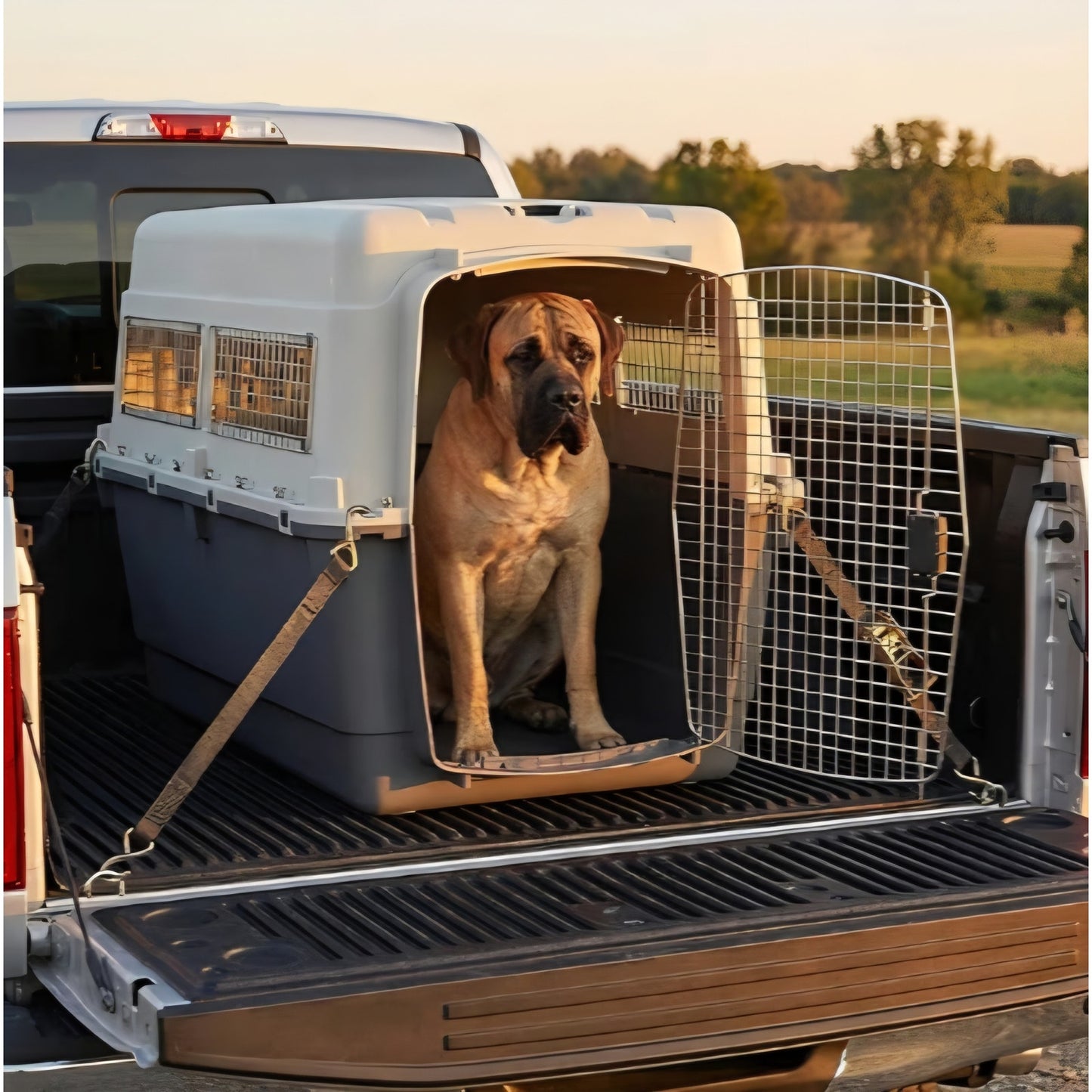 XXX-LARGE 48" Travel Dog Kennel-Durable Plastic Airline Pet Carrier