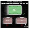 Tonneau Cover, Dodge Ram 1500 Classic&New(2009-2026) 5.7 FT, Hard Folding