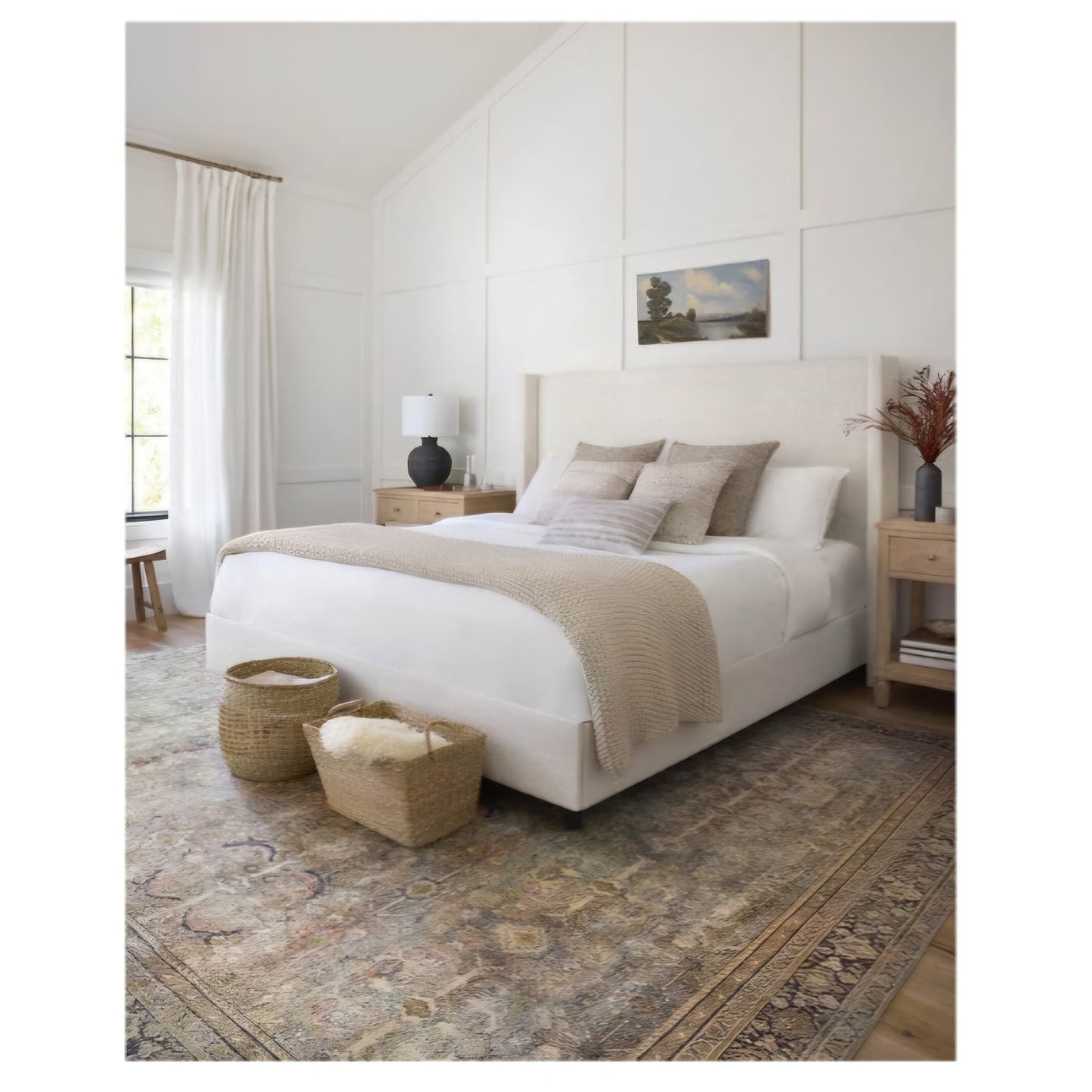 Loloi Layla Olive/Charcoal 7'-6" x 9'-6" Area Rug