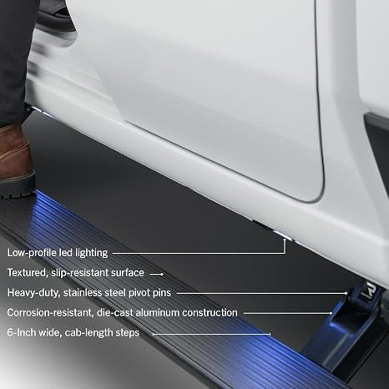 RealTruck AMP Research PowerStep Plug-N-Play Retractable Electric. Fits 2019-24 RAM 1500 | 76240-01A