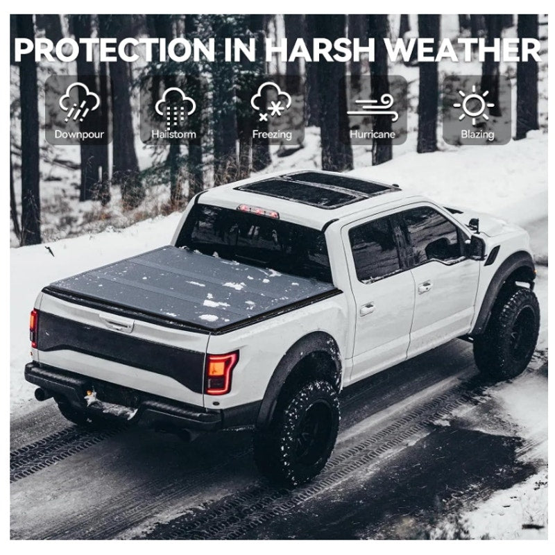YITAMOTOR Hard Tri-Fold Tonneau Cover Fit for 2015-2026 Ford F-150 5.5ft