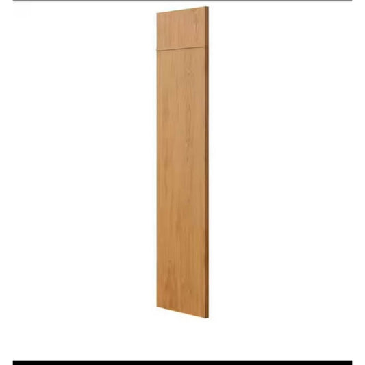 Hampton Bay 24 in. W x 84 in. H Refrigerator End Panel Kit in Medium Oak