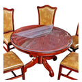 Round Table Protector Plastic Vinyl Tablecloth Protective Desk Office Blotter Pad Glass