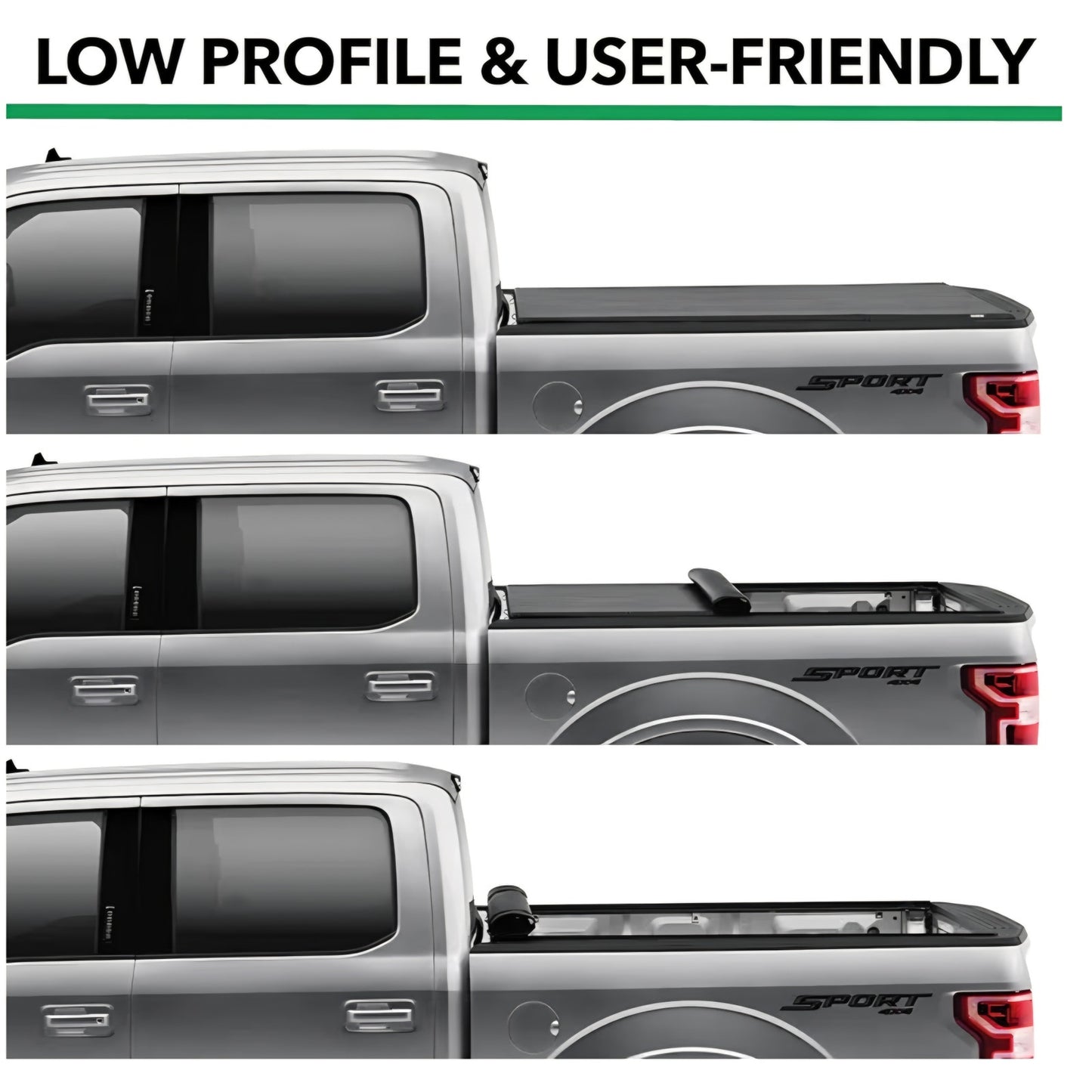 Gator Soft Roll Up Truck Bed Tonneau Cover 2019-2026 Chevy/GMC Silverado/Sierra 6'7" Bed