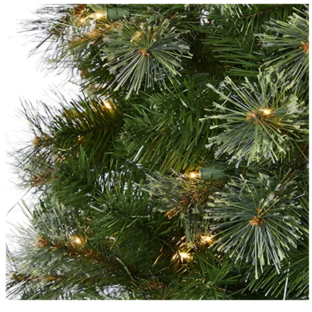 Nearly Natural 9ft. Cashmere Slim Artificial Christmas Tree with 550 Warm White Lights and 1308