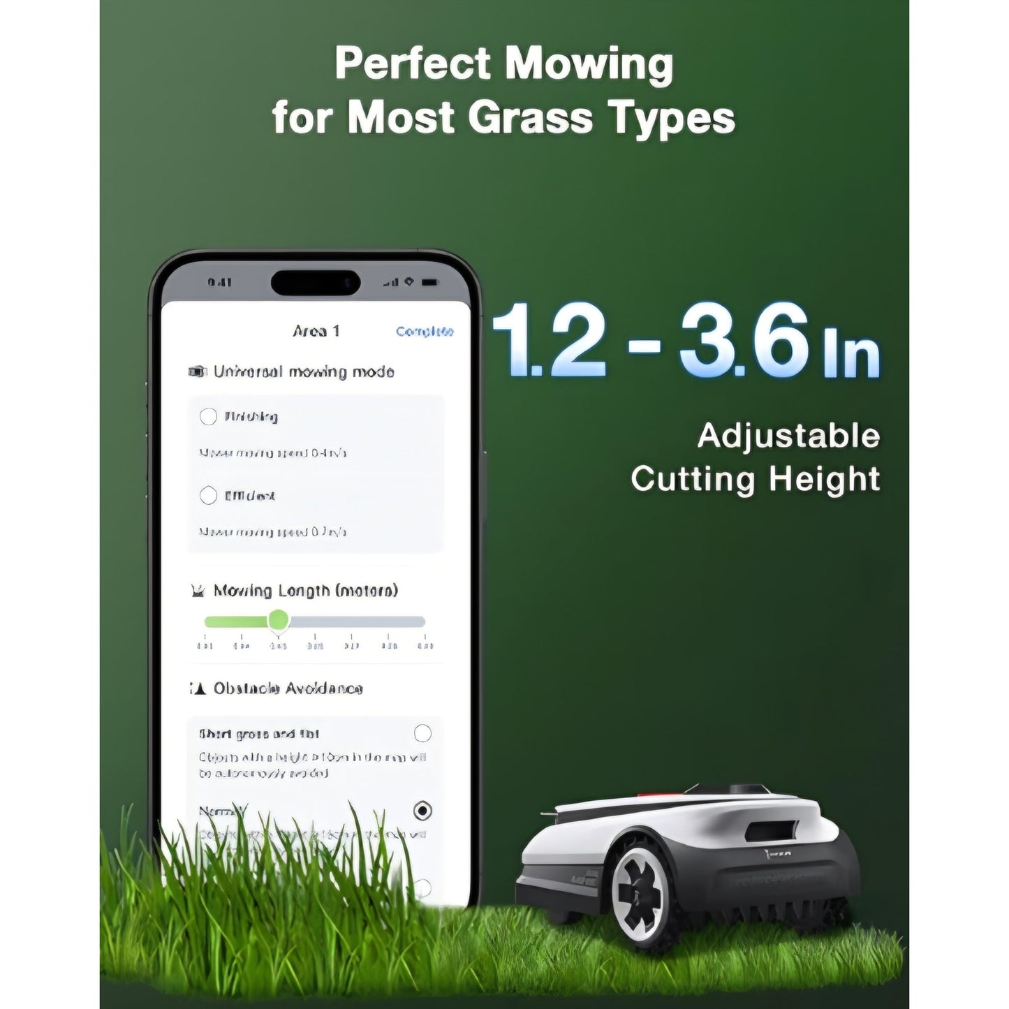 ECOVACS Goat A2500 RTK Robot Lawn Mower, Lidar-Enhanced RTK+Vision Navigation, Auto-Mapping