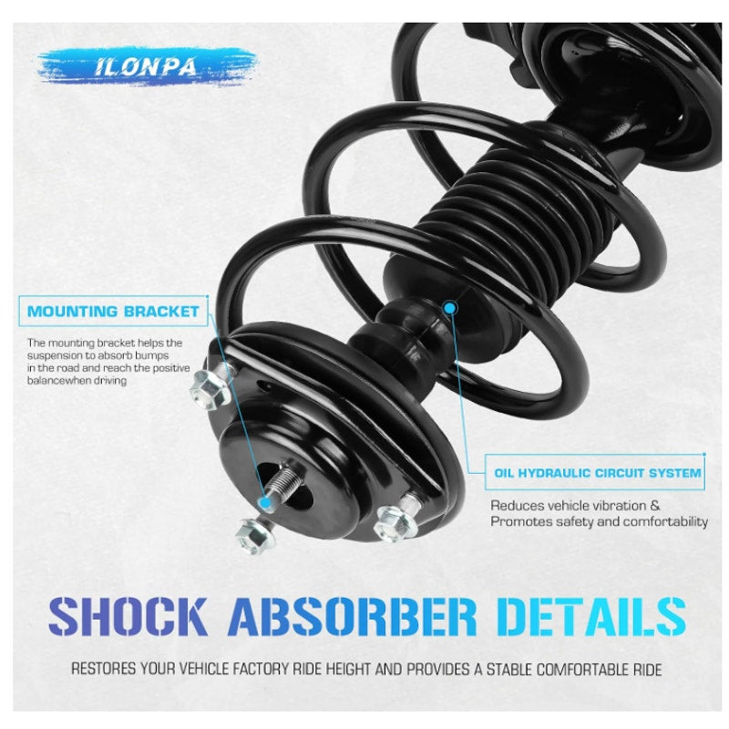 Front & Rear Struts w/Coil Springs Dodge Caliber Jeep Compass Jeep Patriot