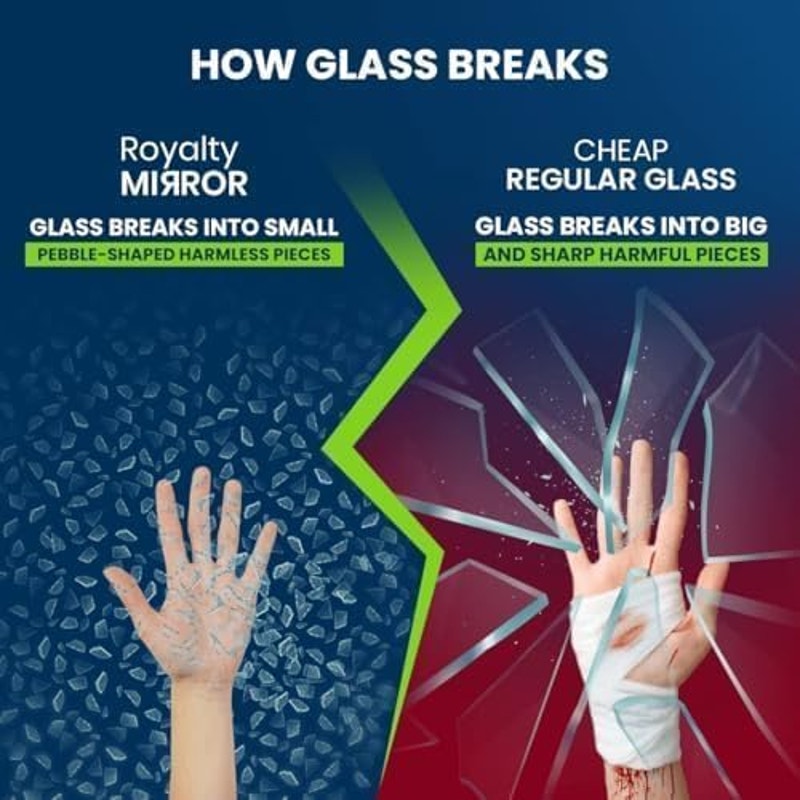 Royalty 60" In Round Tempered Glass Table Top – Clear Table Top, Desks -1/4" Aqualite Polished Edge