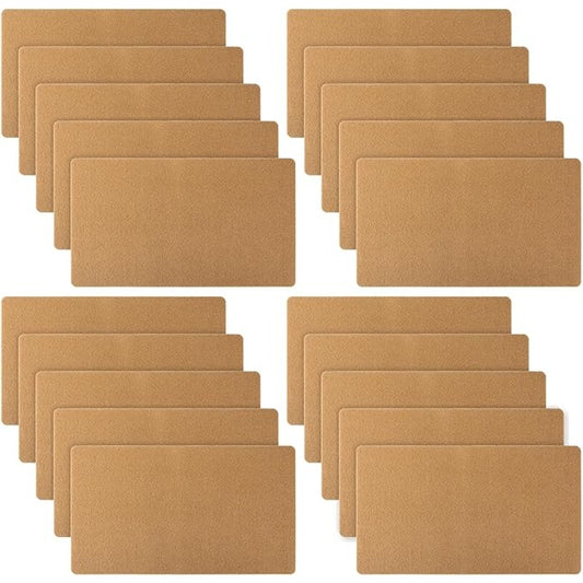 Tinideya 20 Pcs Coir Doormat with Heavy Duty Backing, for Out/ Indoor Entryway  (29 x 17 In)