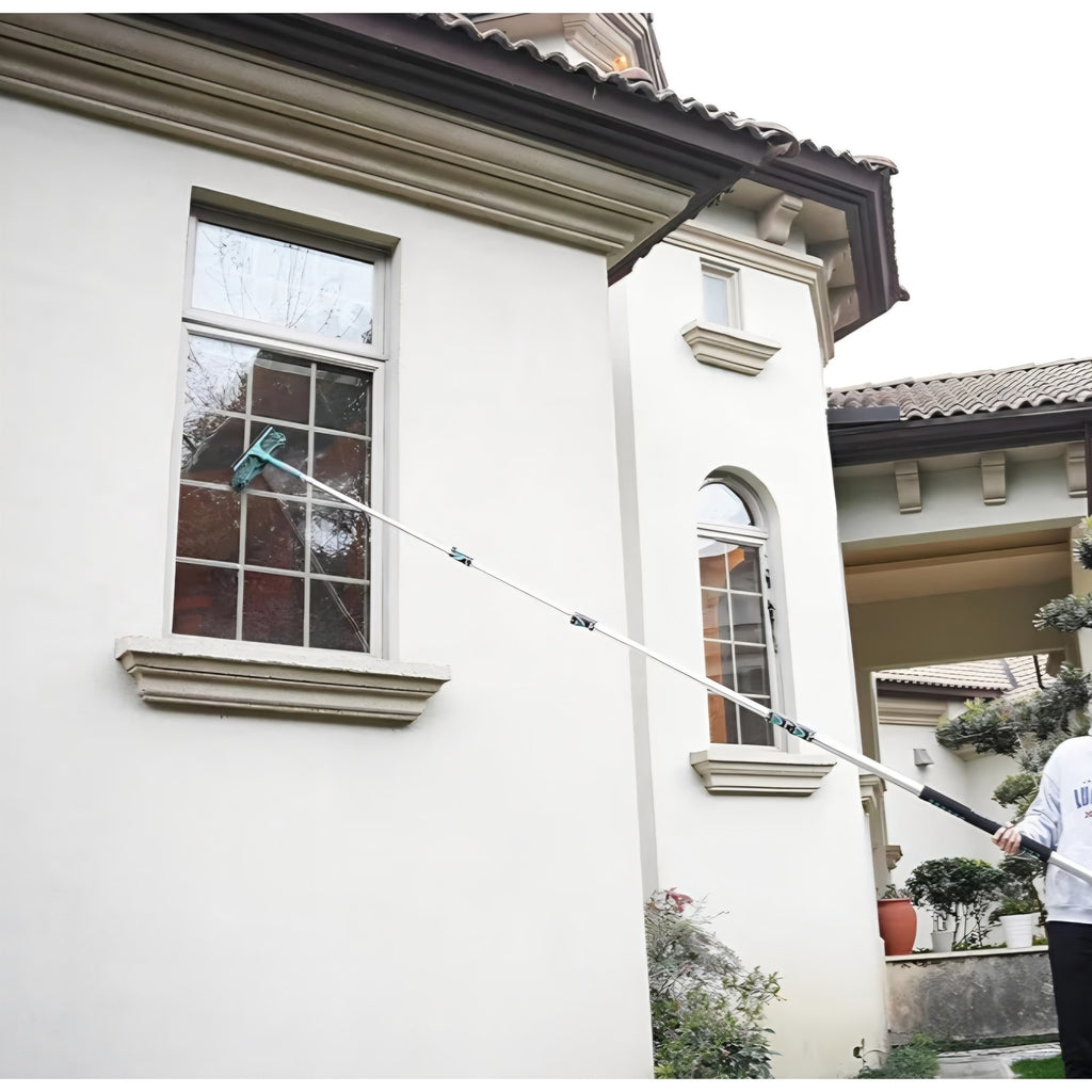 Window Cleaner Tool with 5-Stage Telescoping Pole Squeegee with 7-30 Ft Extension Pole