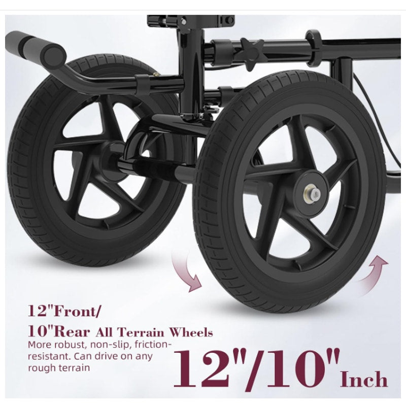 Knee Scooter, Foldable All Terrain Knee Walker for Adults