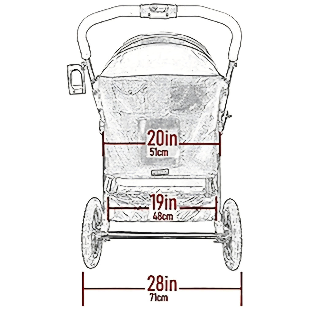 Pet Gear NO-Zip Double Pet Stroller, Zipperless Entry, for Single or Multiple Dogs/Cats