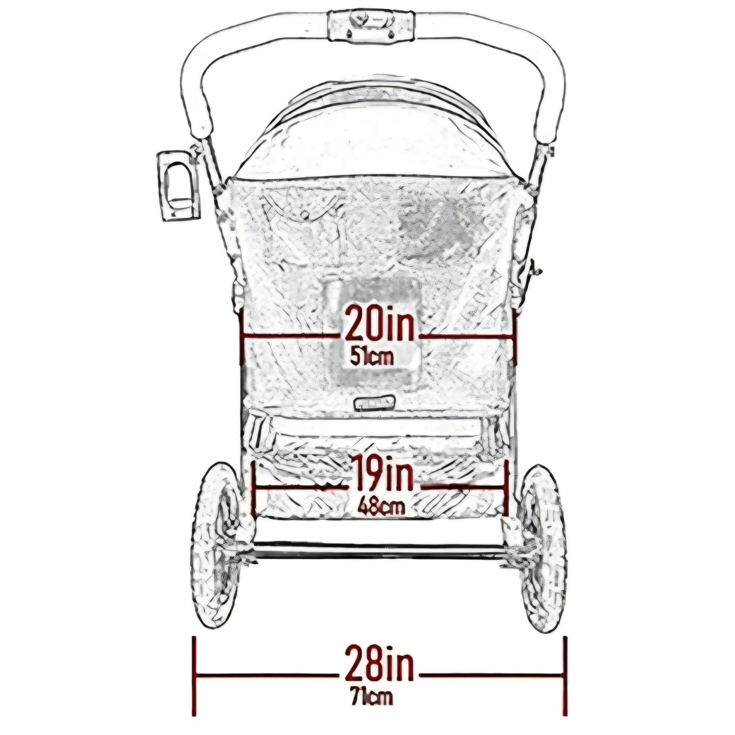 Pet Gear NO-Zip Double Pet Stroller, Zipperless Entry, for Single or Multiple Dogs/Cats