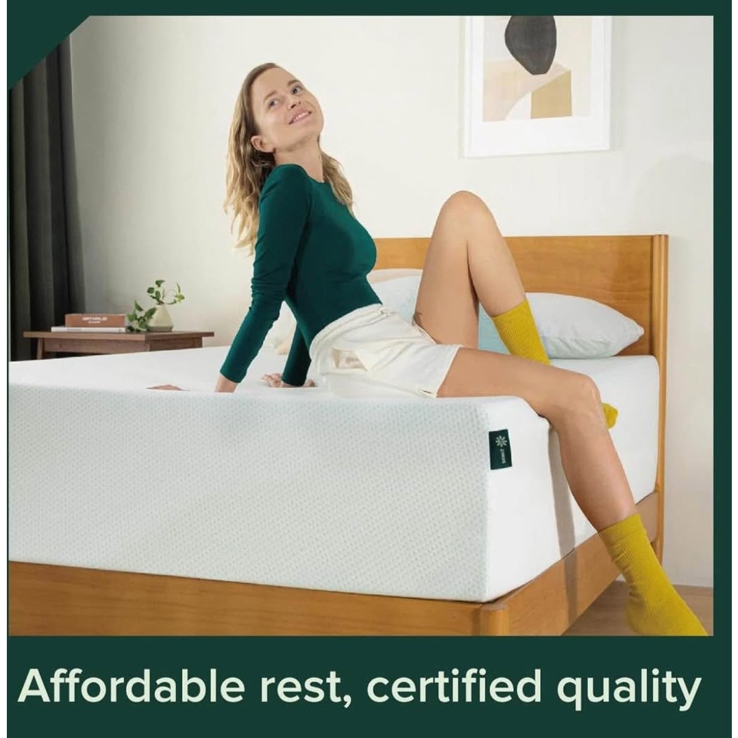 ZINUS 12 Inch Green Tea Memory Foam Mattress Queen
