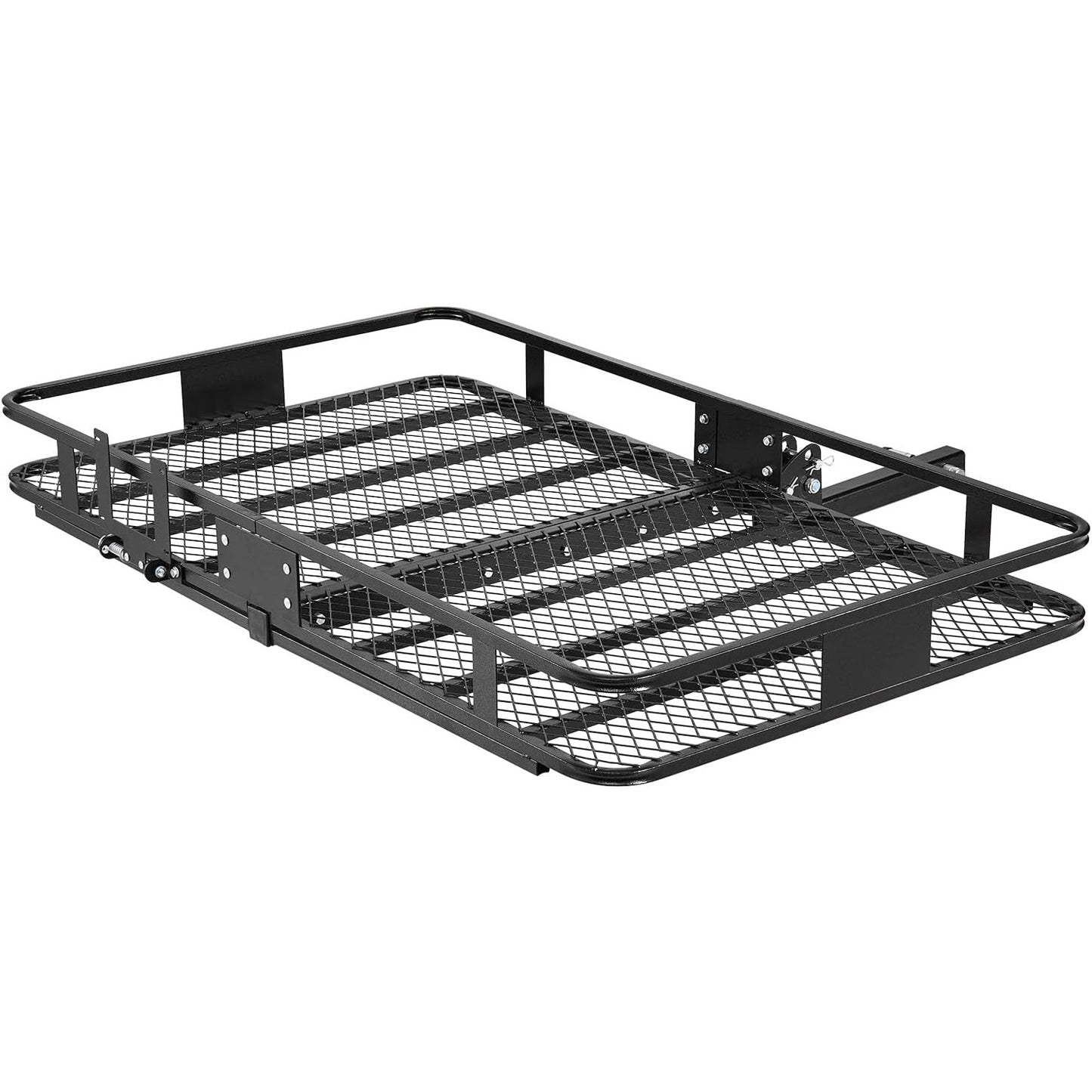 VEVOR Hitch Mount Cargo Carrier, 60" x 36" x 6" Folding Rear Luggage Rack Basket,  500LBS Capacity.