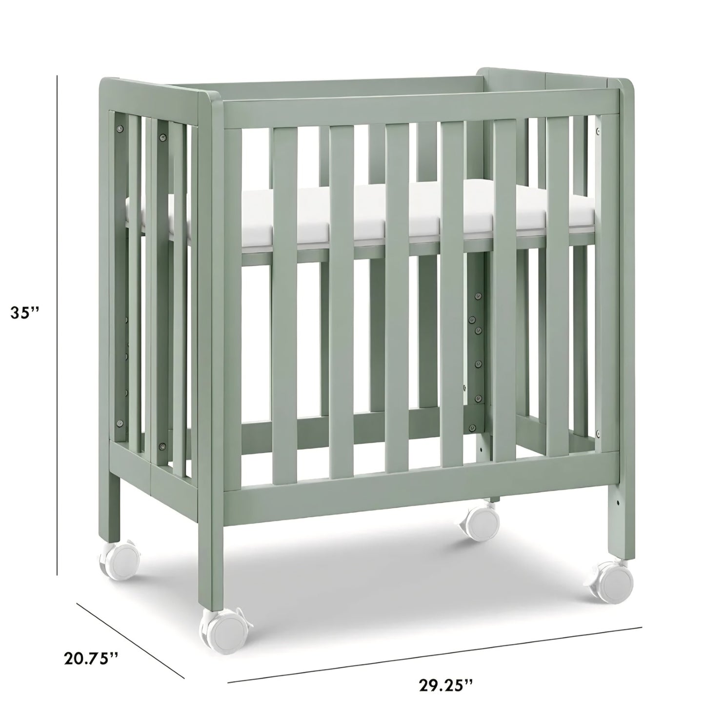 Carter's by DaVinci Colby Grow 6-in-1 Convertible Crib - Portable Bassinet, Full-Size Baby Crib w