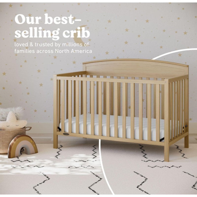 Graco Benton 5-in-1 Convertible Crib, Driftwood