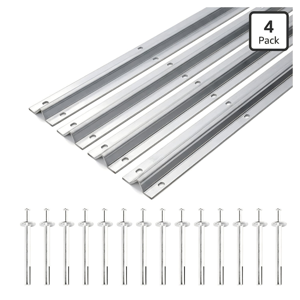 16Ft Heavy Duty Inverted V-Track(4FT×4),for 1" Od V-Groove Rollers for Sliding Gate Systems