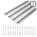 16Ft Heavy Duty Inverted V-Track(4FT×4),for 1" Od V-Groove Rollers for Sliding Gate Systems