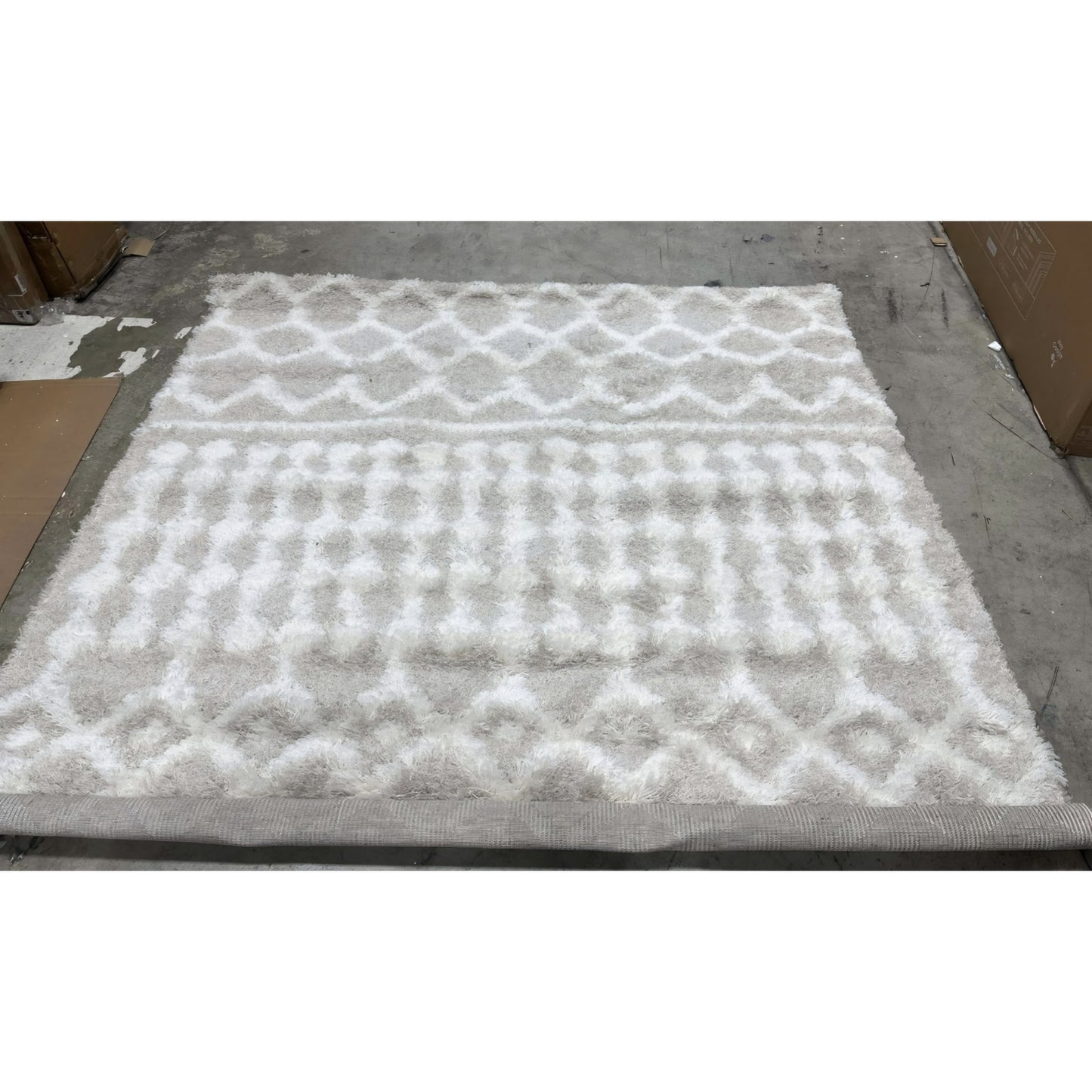 Livabliss Hapsburg Moroccan Shag Area Rug,5'3" x 7'3",Medium Brown