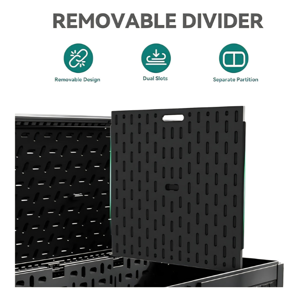 260 Gallon Double-Wall Deck Box with Divider & Side Handles