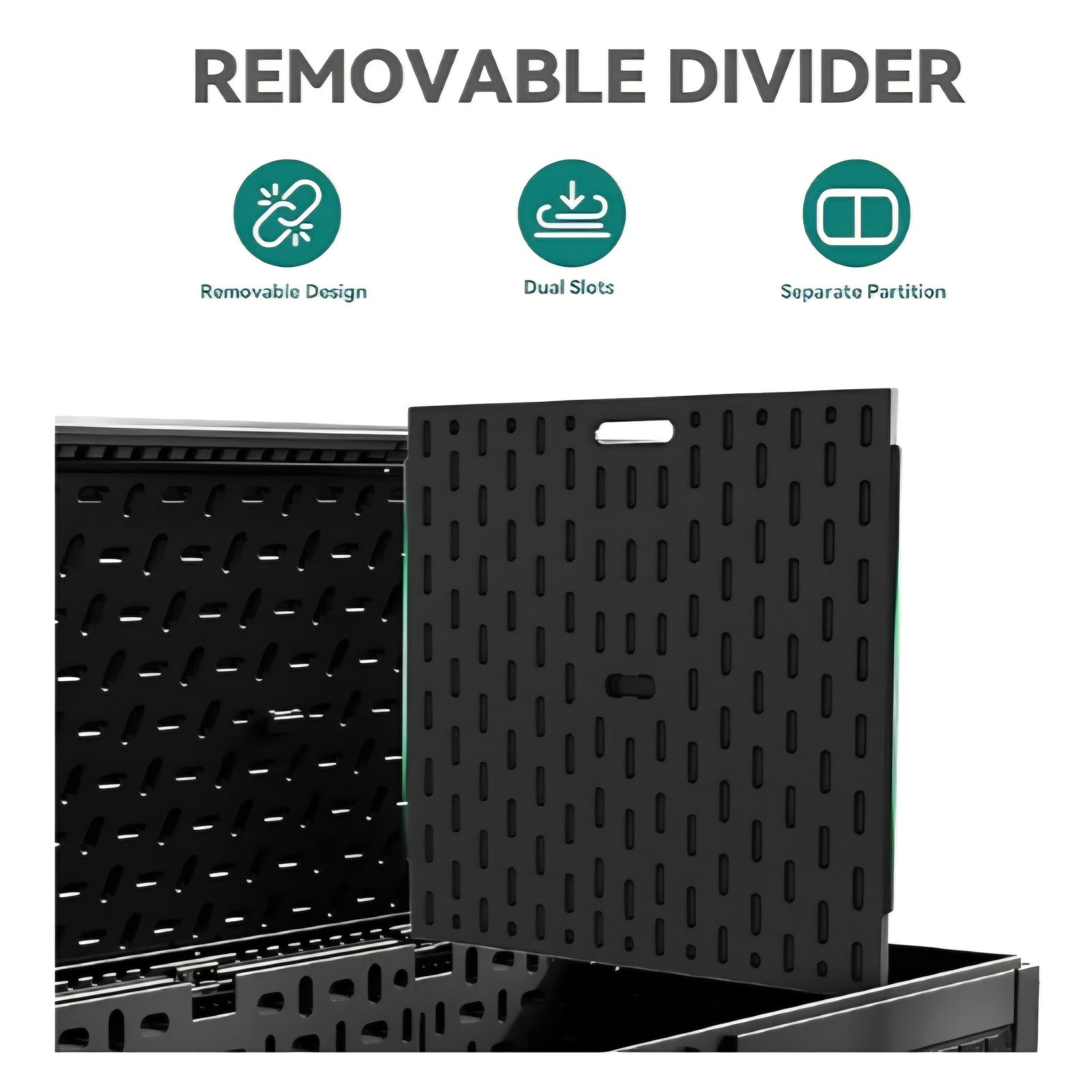 260 Gallon Double-Wall Deck Box with Divider & Side Handles