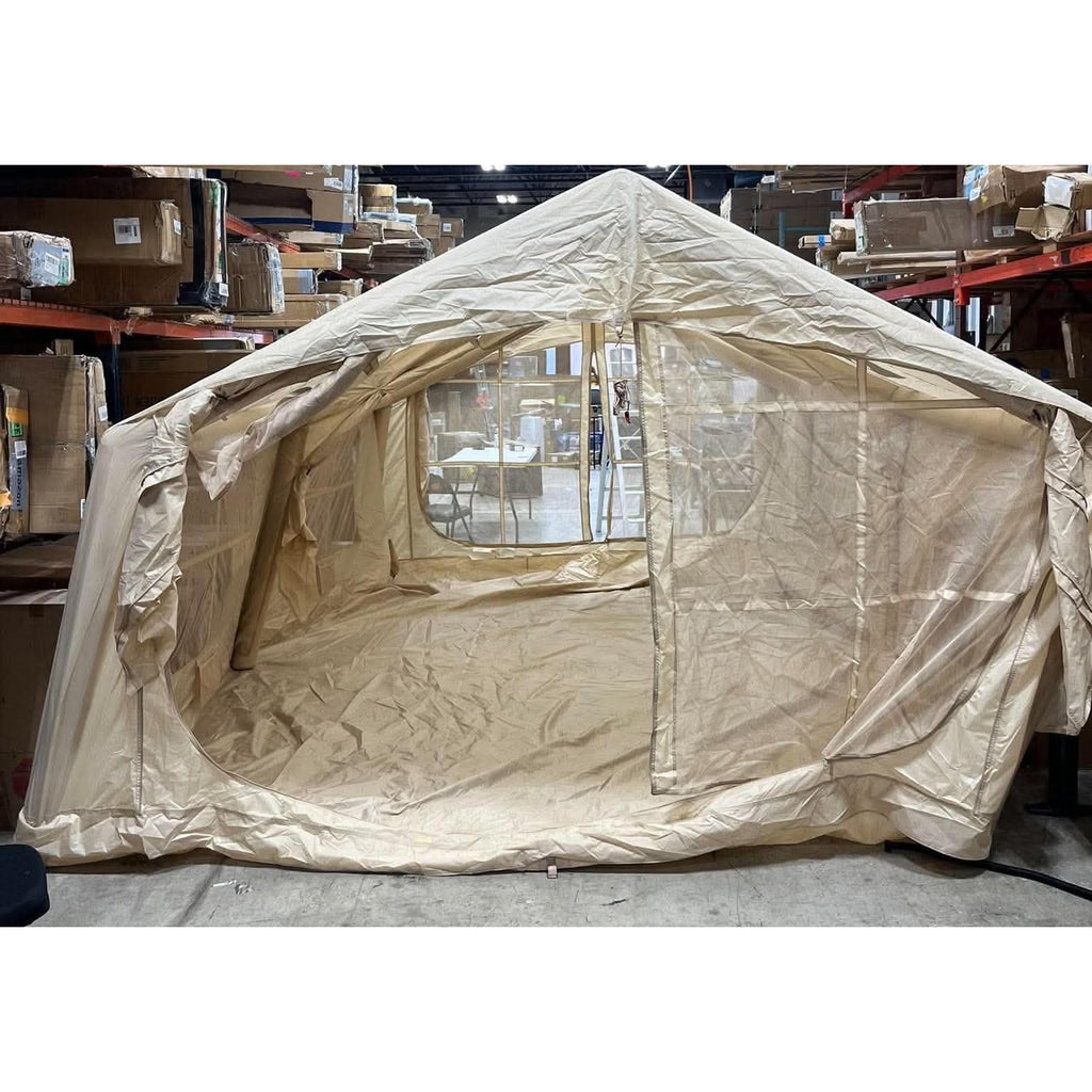Inflatable camping tent with hand pump for 8-12 person