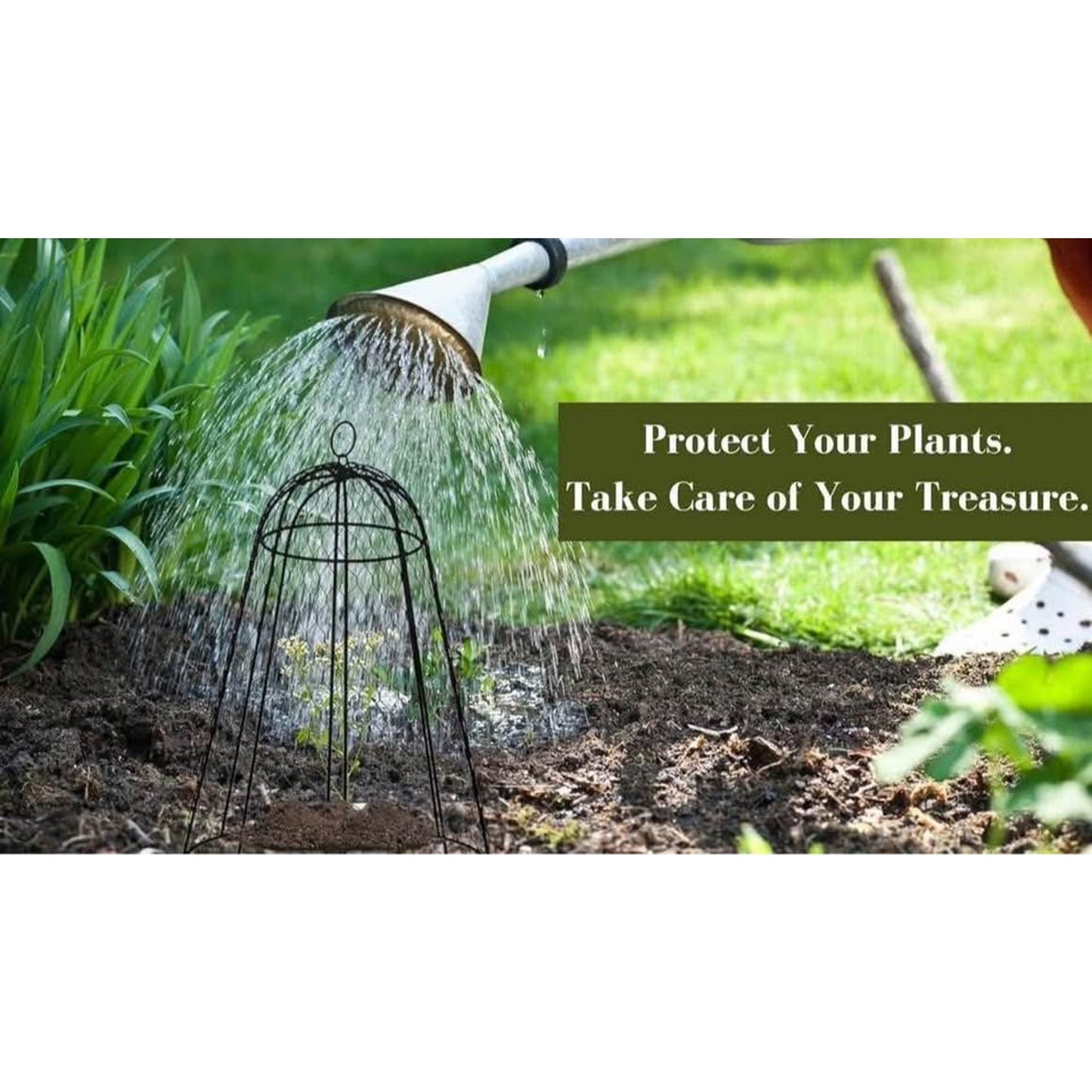 Garden Cloches for Plants Set of 6 | Chicken Wire Cloche | Heavy Duty Metal Plant Protection Cage Ru