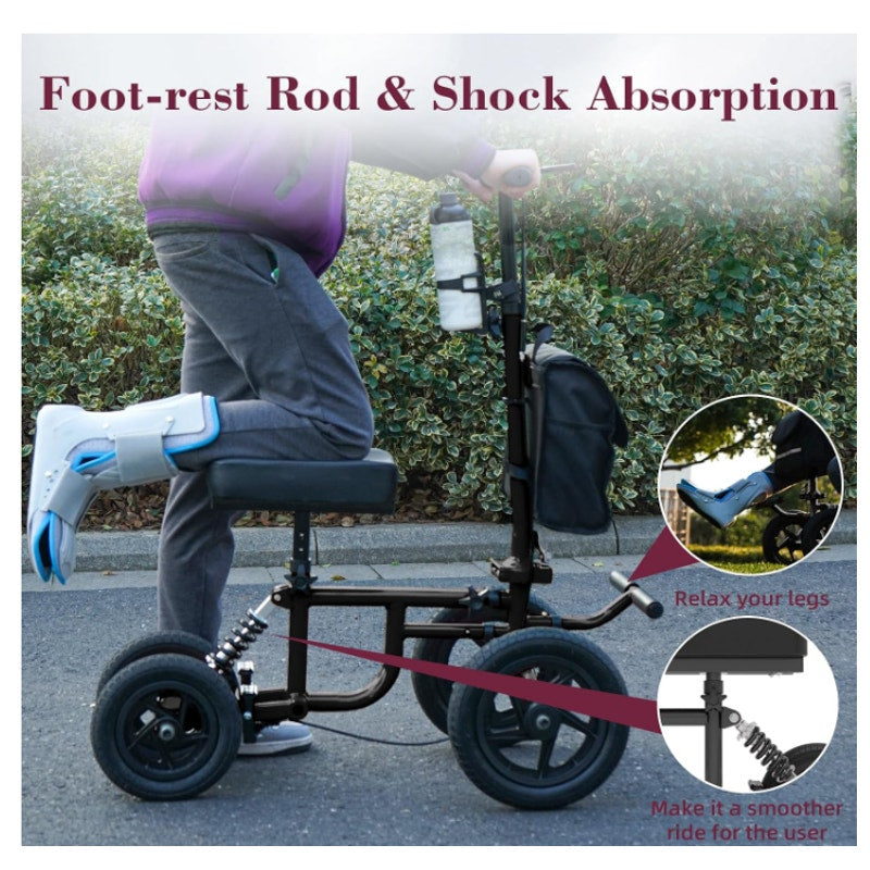 Knee Scooter, Foldable All Terrain Knee Walker for Adults