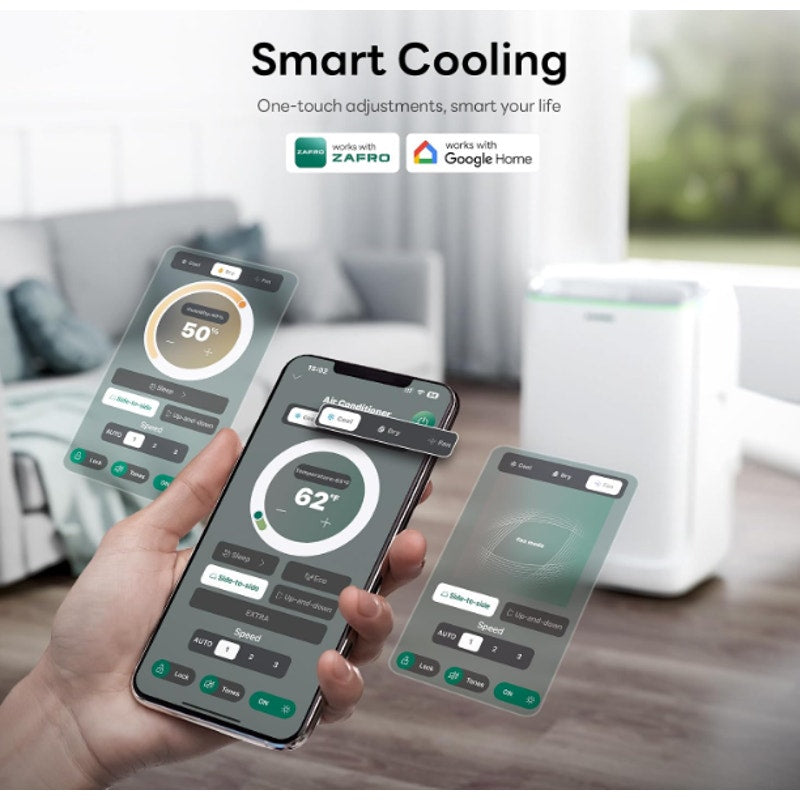 ZAFRO Smart Inverter Portable Air Conditioners, 16000 BTU (12000 BTU SACC)