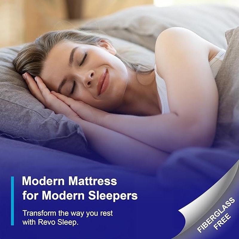 REVO Sleep 10-in Cooling Hybrid Queen Mattress with Gel Memory Foam, Superior Medium Comfort.