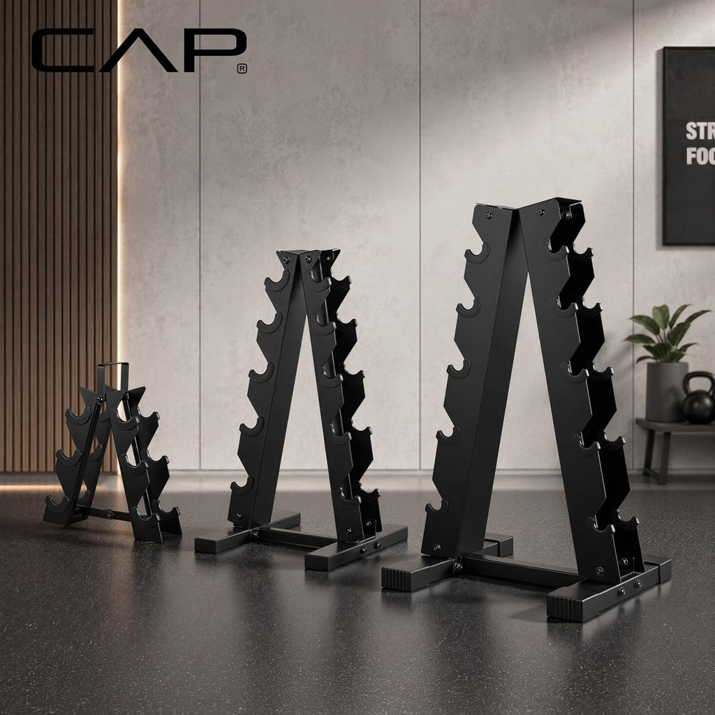 CAP A-Frame Dumbbell Weight Rack, holds 5-25lb, 13"D x 14.5"W x 26"H