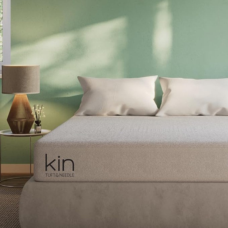 Kin by Tuft & Needle Medium Plush 10" Full Hybrid Mattress, Cooling and Individually-Wrapped Coils