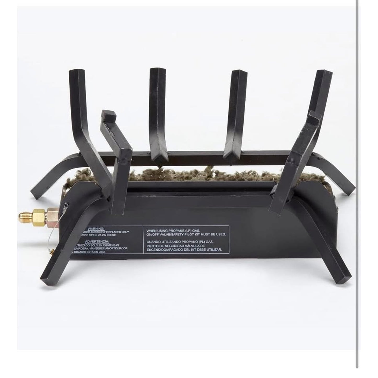 HearthSense MO18HVL Natural Gas Vented Fireplace Logs Set with Match Light, 45000 BTU, Heats up to 1
