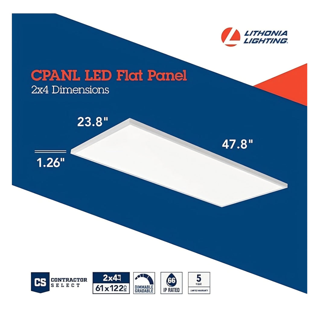 CPANL 2x4 LED Flat Panel Light, 2 ft. by 4 ft. LED Light Panel, Ceiling Lighting Fixture, 4000 Lume