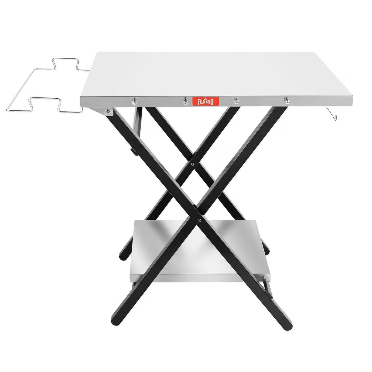 Feasto Outdoor Grill Table, Folding Prep Table, 30" x 24", Stainless Steel