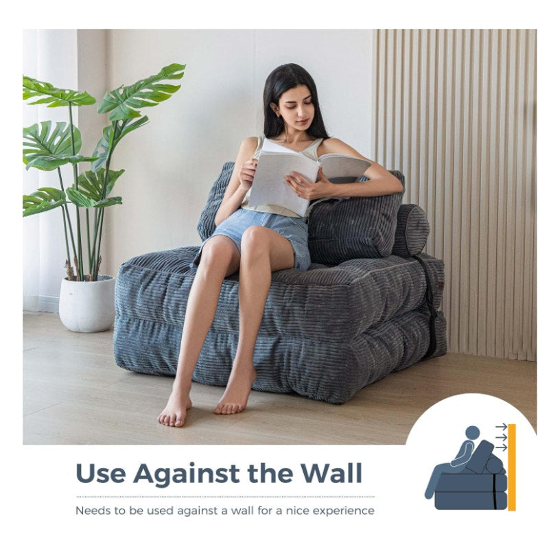 MAXYOYO Folding Sofa Bed, Convertible Chair Bed with Pillow