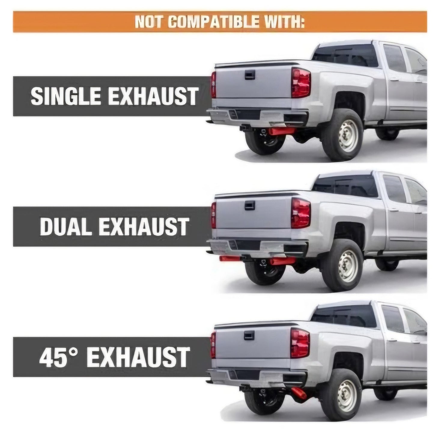 Buyers Products 8597220 No Drill Truck Mud Flaps, Receiver Fit, 20 Inch